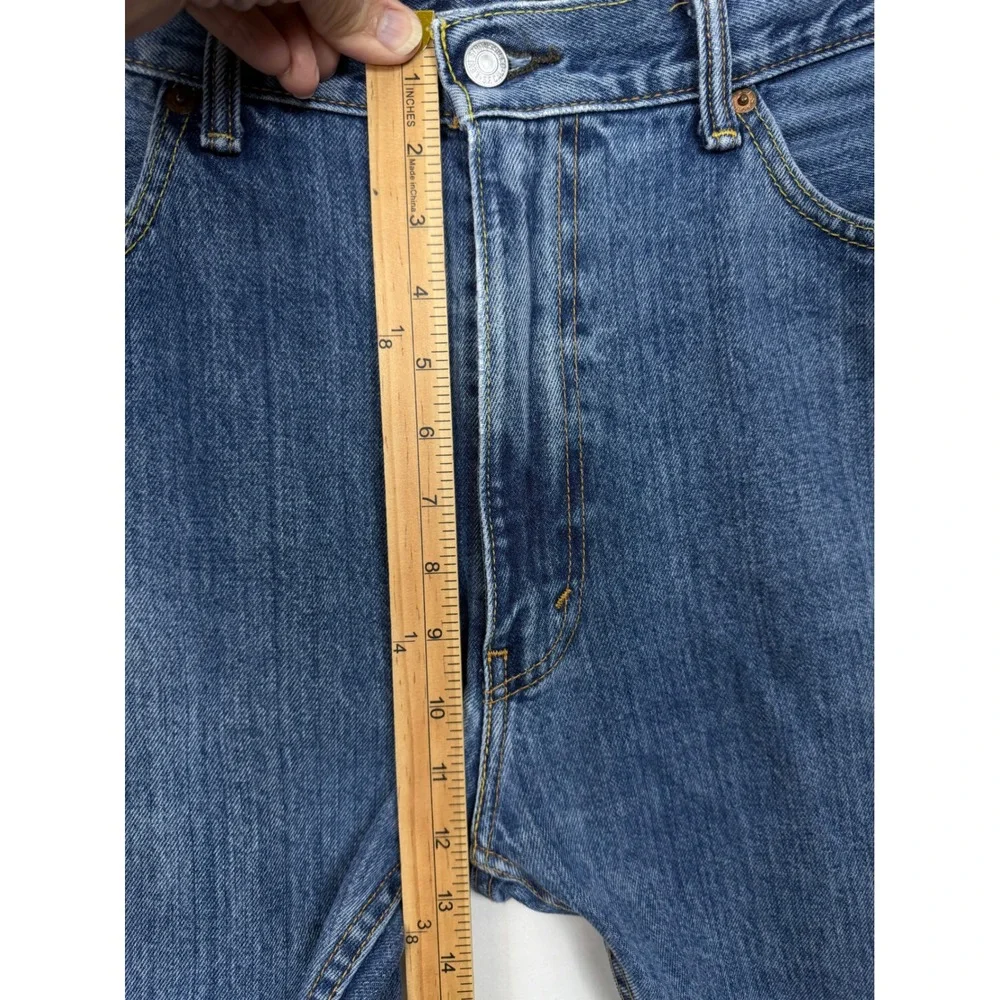 Levi's 505 Straight Leg Jeans Men's 38x32 Blue Medium Wash Denim Casual Classic